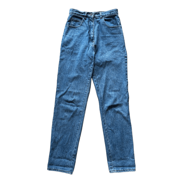 Blue straight leg jeans