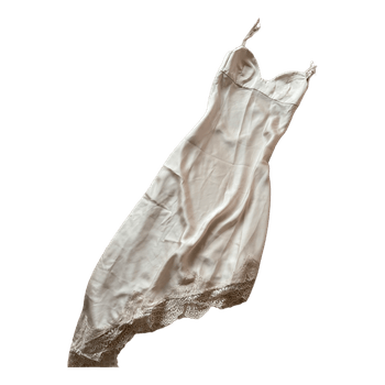 Cream like silk lace dress