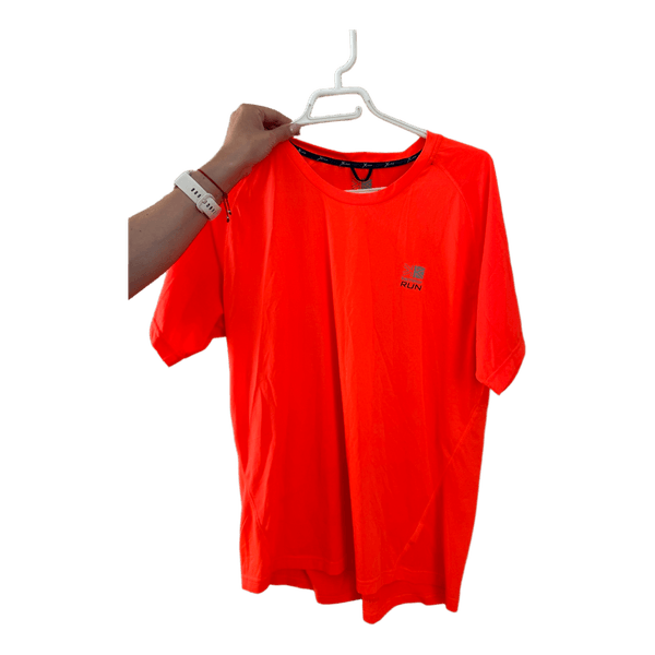 Neon orange running t-shirt