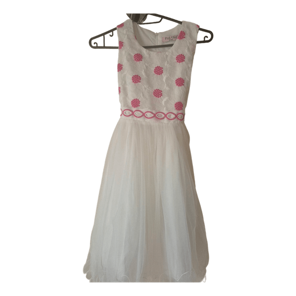 White floral dress