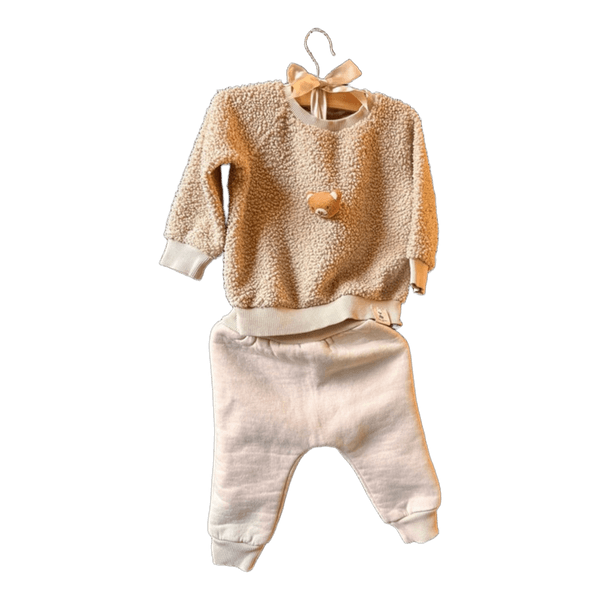 Beige teddy bear sweatshirt