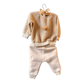 Beige teddy bear sweatshirt