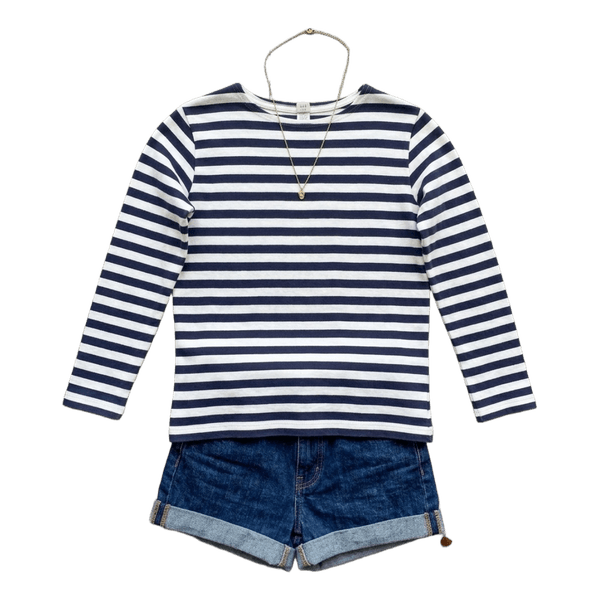 ⚓ Mimi Design striped long-sleeved shirt / blouse (122-128).