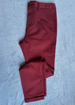 Zara Burgundy Tailored Trousers S/M (EU 40) • Smart Casual • Excellent Condition