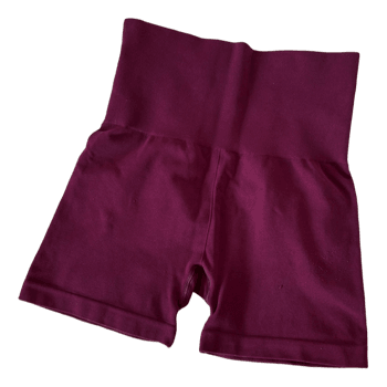 H&M Purple high-waist gym shorts
