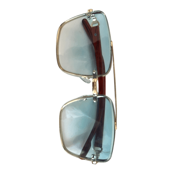 Blue lens sunglasses