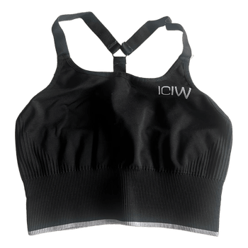 Iciw black sports bra