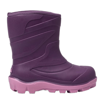 Red warm-lined slush boots
