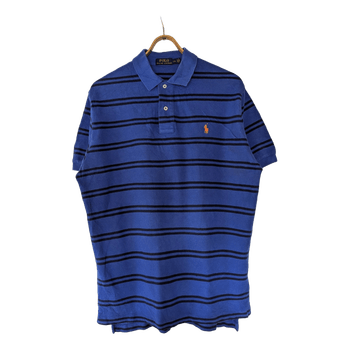 🔵 Polo Ralph Lauren Striped Polo – L
