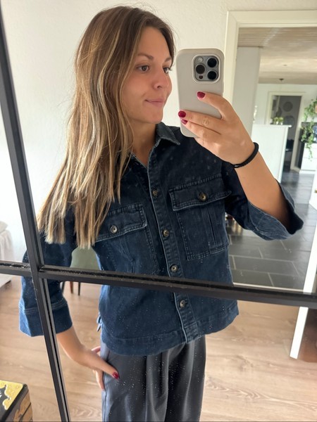 Blue denim shirt