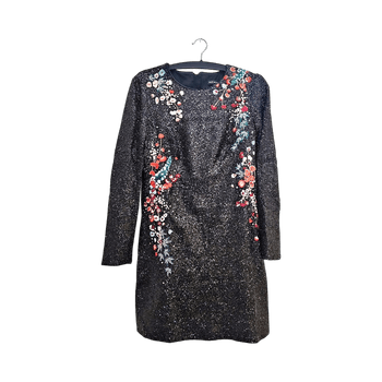 Long sleeve sequin dress