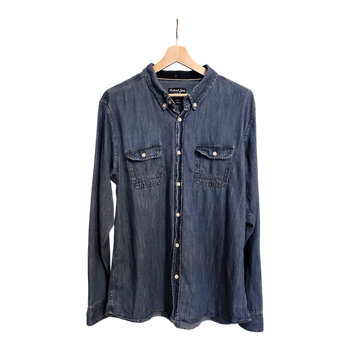 Blue denim shirt