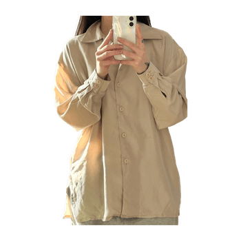 Beige silkkipusero