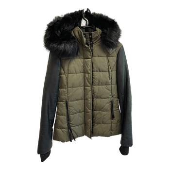 Khaki puffer jacket