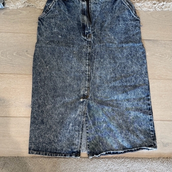 Vintage acid wash denim skirt