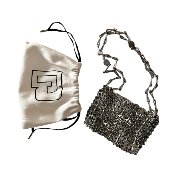 Paco Rabanne The iconic 1969 silver nano bag