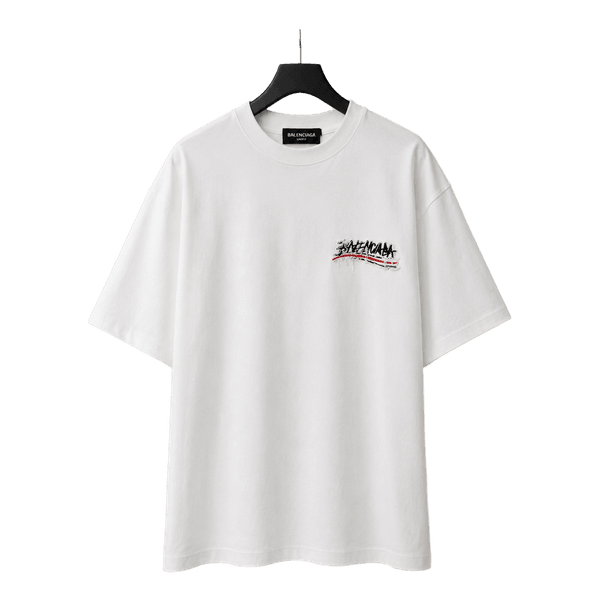 Balenciaga white graphic t-shirt