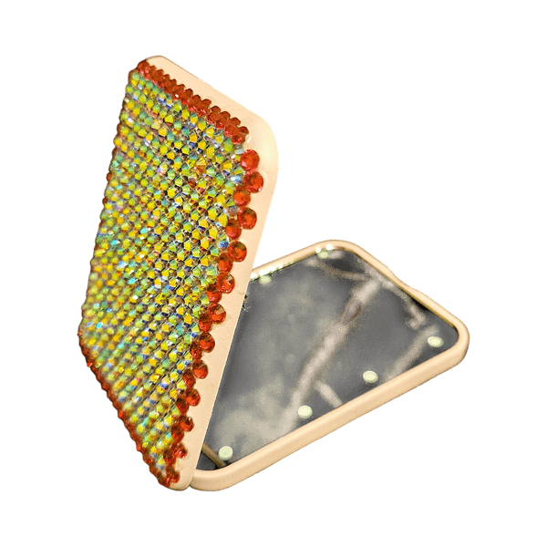 Rhinestone compact mirror