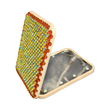 Rhinestone compact mirror