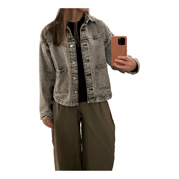 Zara grå denimjakke