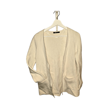 Valkoinen neulecardigan