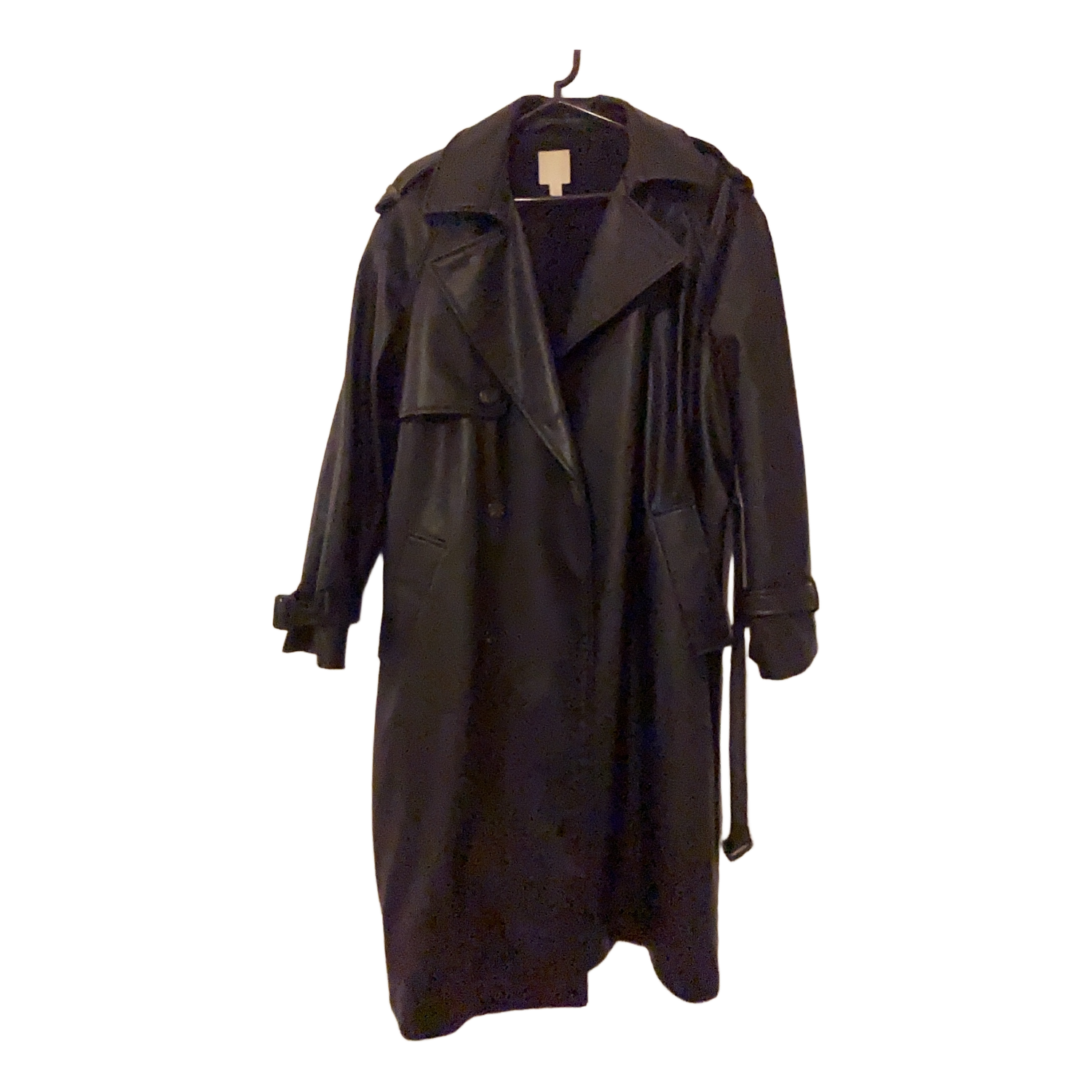 H&M H&M trenchcoat i konstläder, Storlek M / 38 — Secondhand Kappor ...