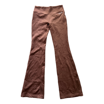 Ruskeat flared legginsit