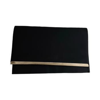 Tummansininen clutch-laukku ketjuhihnalla