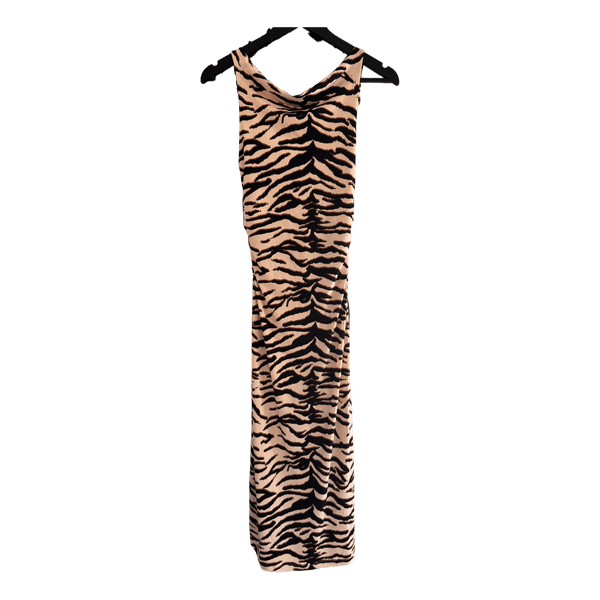 Tiger print midi dress