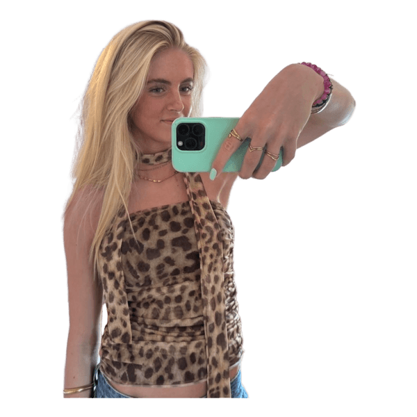 udgået zaragoza Leopardmønstret top
