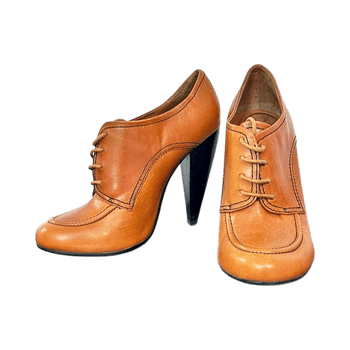 Ruskeat nahkaiset korkokengät / Paolo Conte size 38