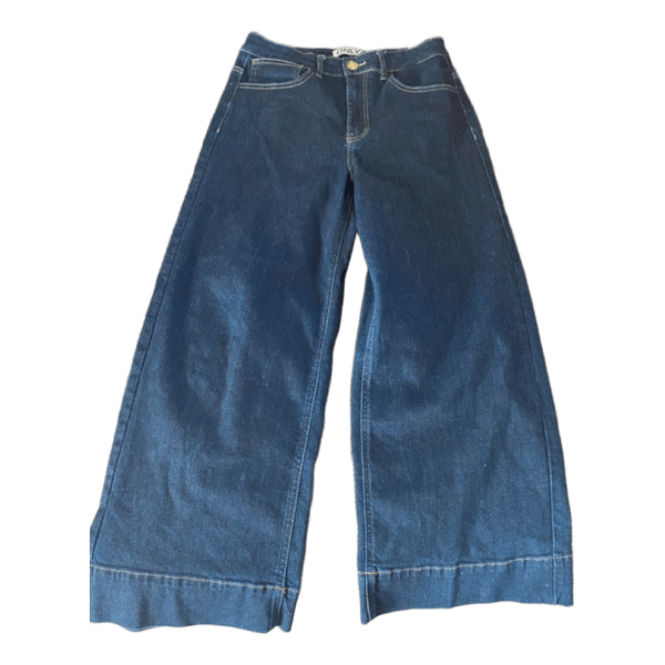 Mørkeblå wide leg jeans