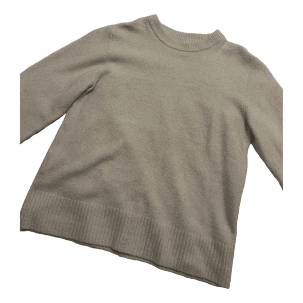 Beige knitted sweater