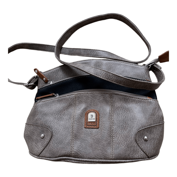 Grey shoulder bag