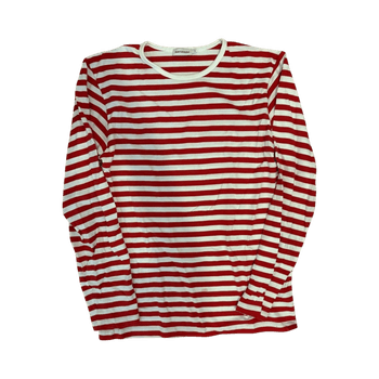 Striped long-sleeve top