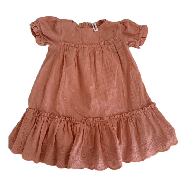 Pink embroidered dress