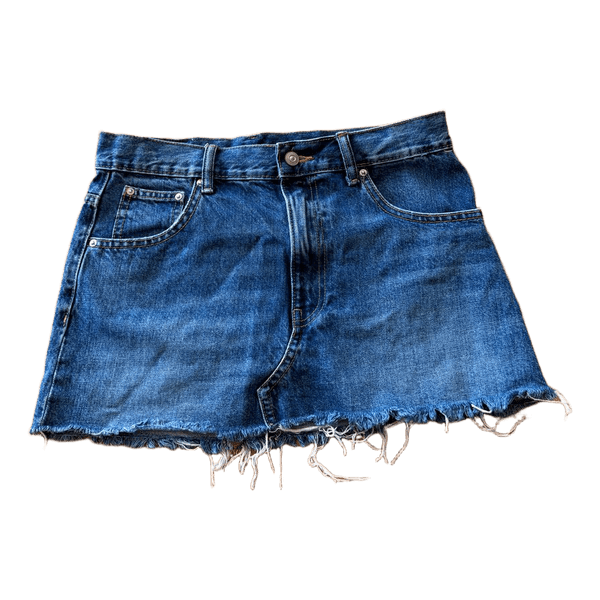 Kort denimnederdel