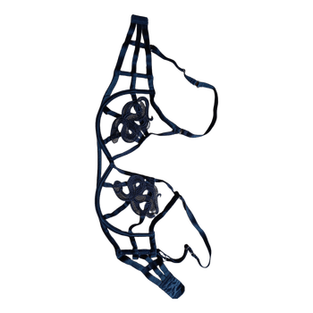 Musta käärmeaiheinen bralette
