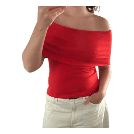 Rød Zara top