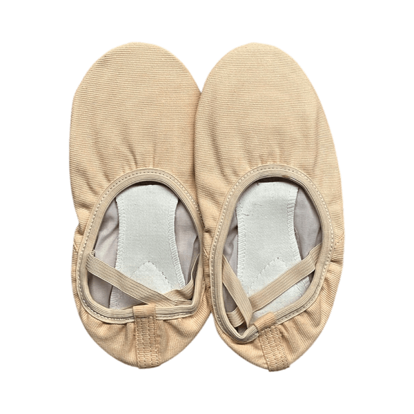 Beige ballet shoes