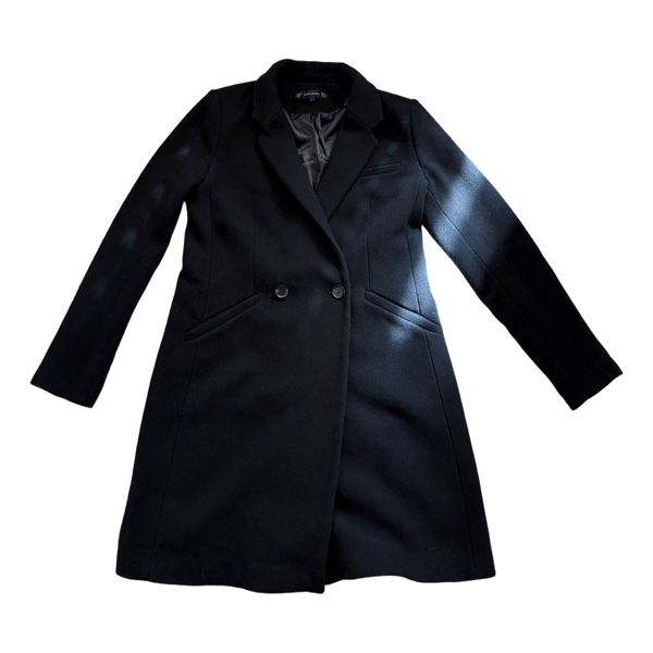 Black tailored coat