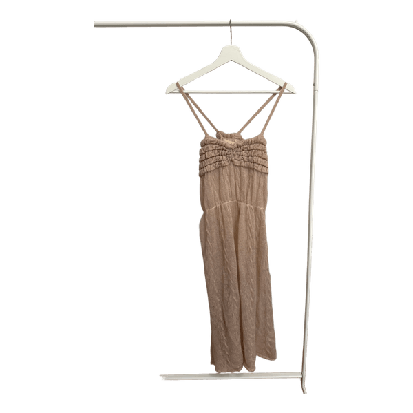 Light pink/beige mohair knit dress by Ivana Helsinki