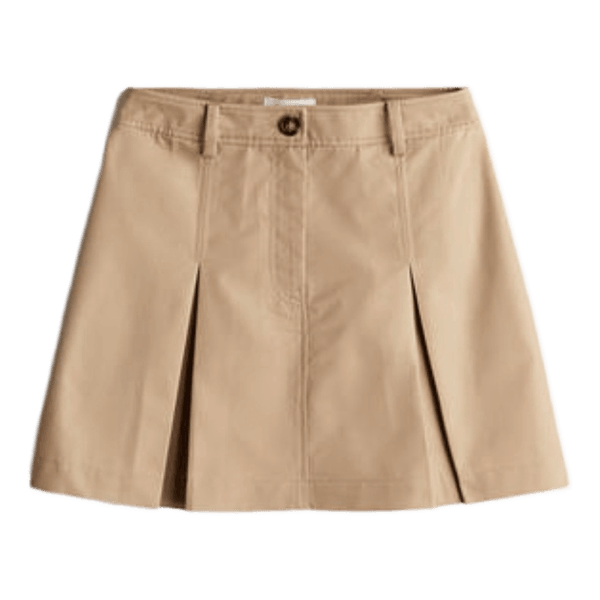 Beige nederdel