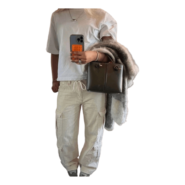 Beige cargobukser