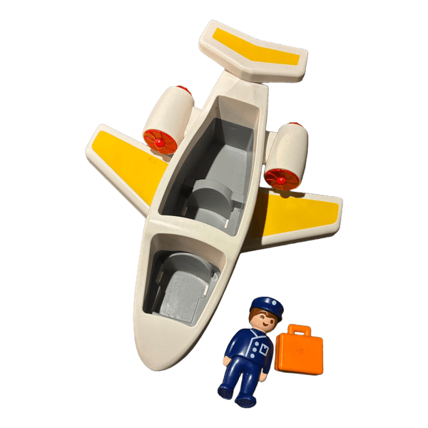 Playmobil flyvemaskine med pilot