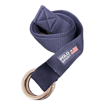 Vintage Polo Sport Webbing Belt Navy