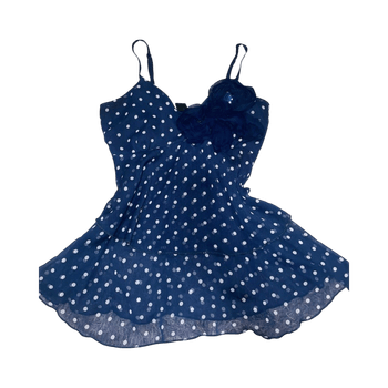 Polkadotti röyhelö toppi