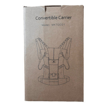 Grey convertible baby carrier