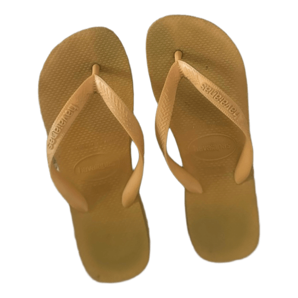 Gule Havaianas klip-klappere