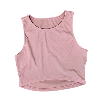 Vaaleanpunainen lyhyt toppi